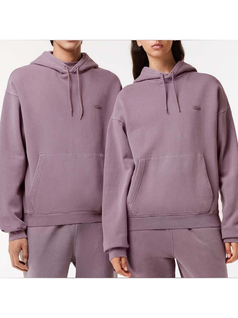 LACOSTE Mauve Long Sleeve Hoodie